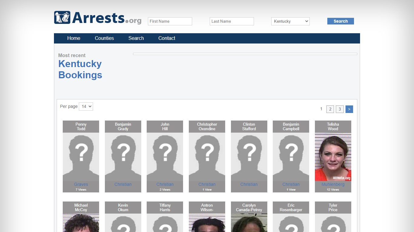 Kentucky Arrests and Inmate Search